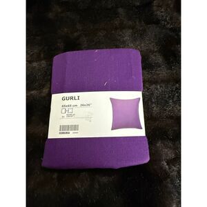 Ikea GURLI Cushion Cover 20 x 20" Dark Lilac Purple Pillow cover NEW